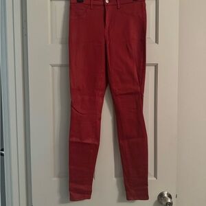 L'AGENCE Red Skinny Jeans